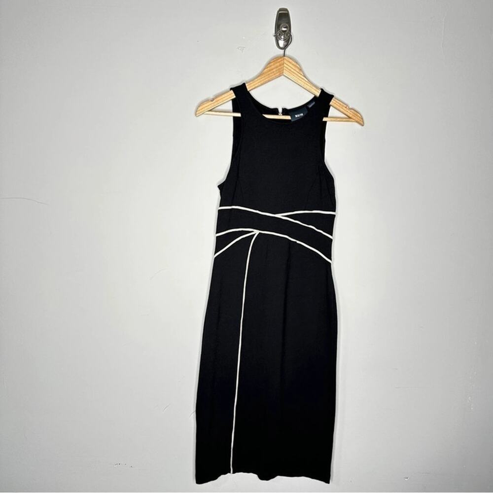 Maeve Size US 6 Women’s Sheath Mini Black White Dresses